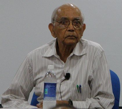 Rao at the Indian Statistical Institute, Chennai in April 2012 (Photo: Wikipedia)