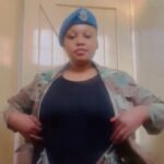 South African military lady video